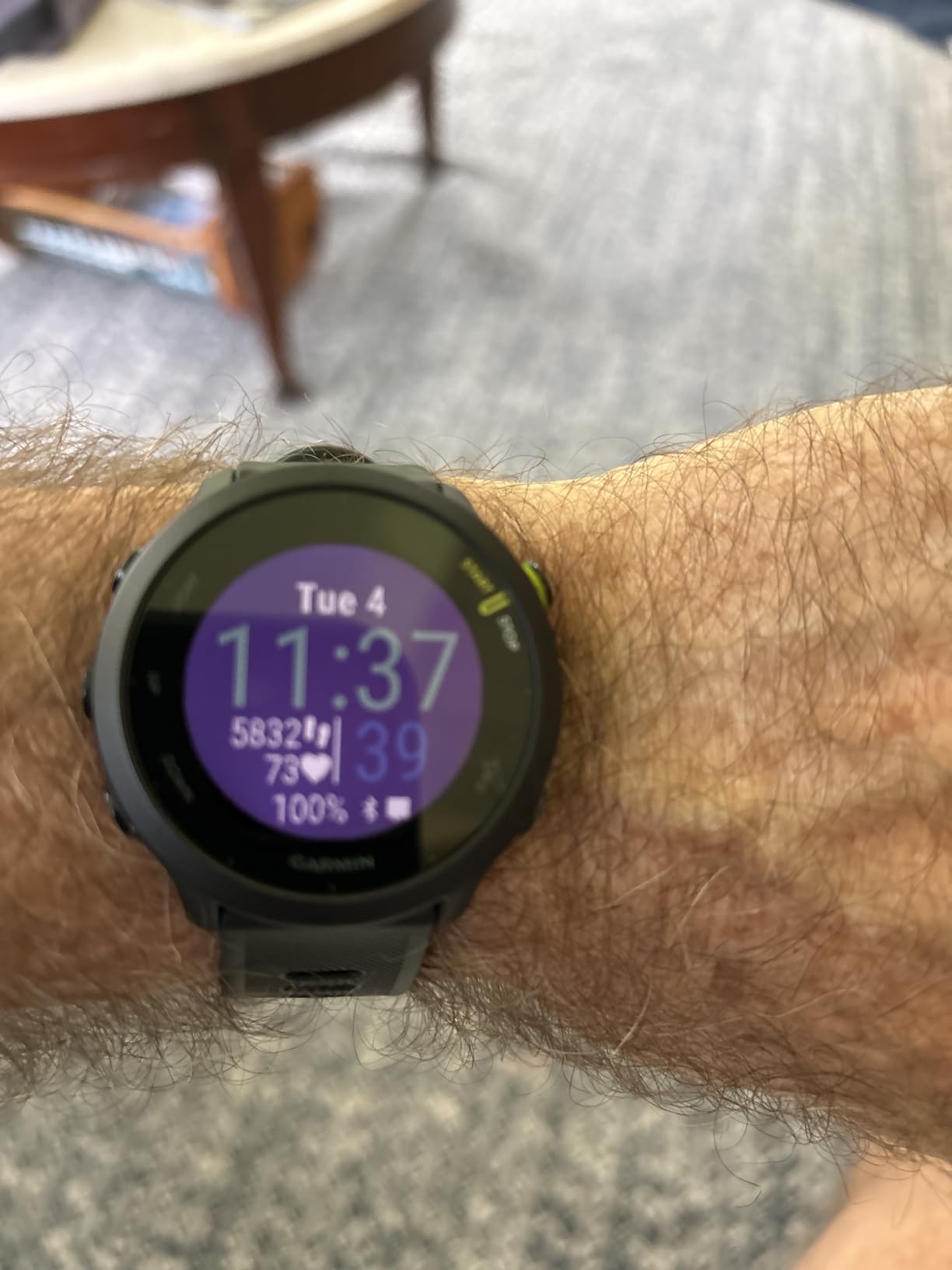 Garmin Forerunner 55, GPS Running Watch with Daily Suggested Workouts, Up to 2 Weeks of Battery Life, Black - 010-02562-00 customer photo 1