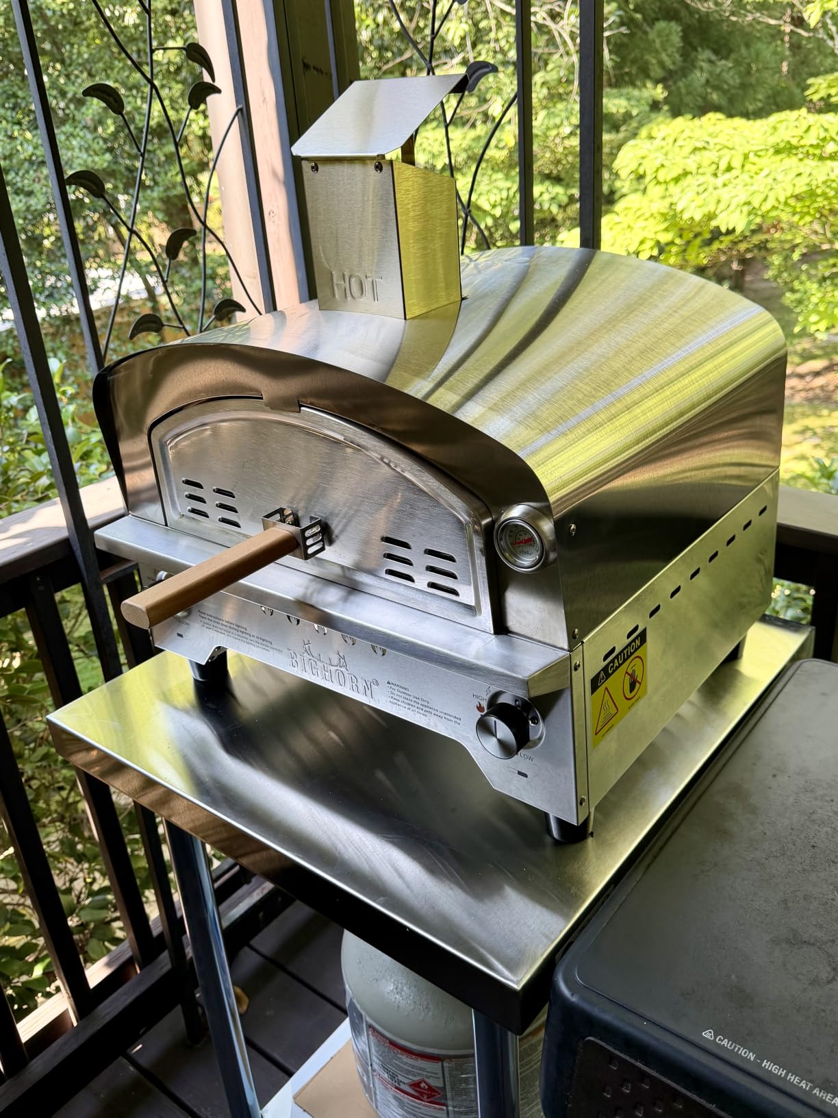 BIG HORN Gas Pizza Oven, Portable Propane Pizza Oven with 15 inch Pizza Stone, Stainless Steel Pizza Maker for Outdoor Cooking customer photo 2