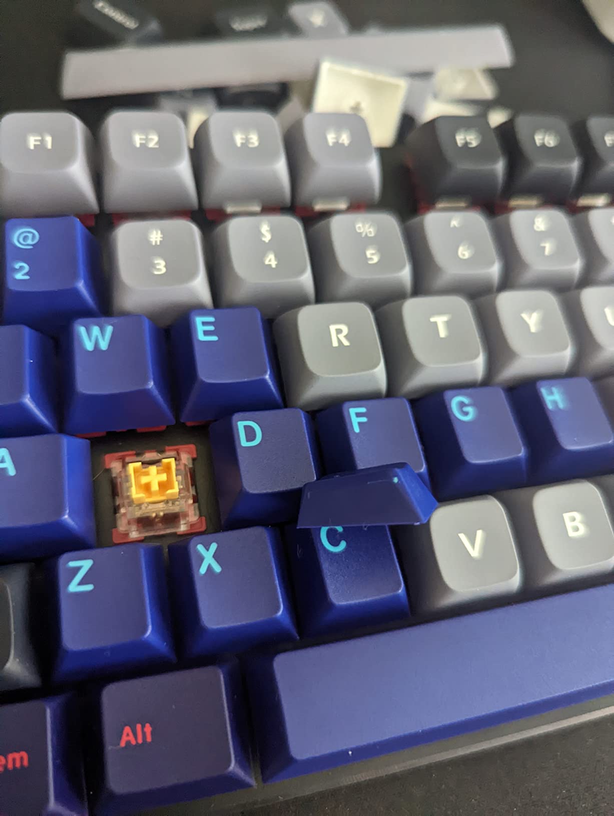 Drop + MiTo GMK Laser Custom Mechanical Keyboard Keycap Set - 129-keys, Doubleshot, Cherry Profile, for 60%, TKL, 1800 Layouts, etc. (Cyberdeck) customer photo 1