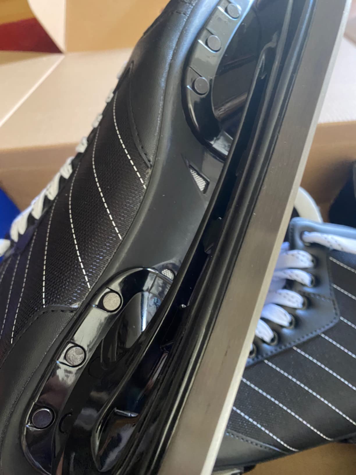 Riedell Bruin Ice Hockey Skates - Durable, Comfortable Ice Hockey Skates for Men and Women with Rugged Foam-Padded Uppers and Stainless Steel Blades customer photo 2
