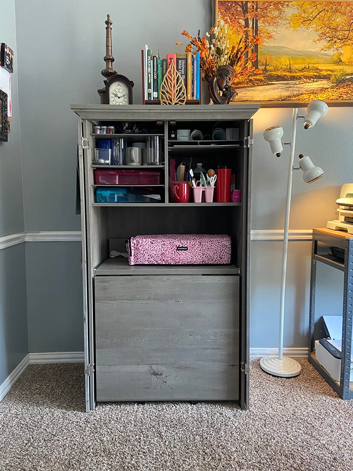 Sauder Craft & Sewing Armoire, Pacific Maple finish customer photo 2