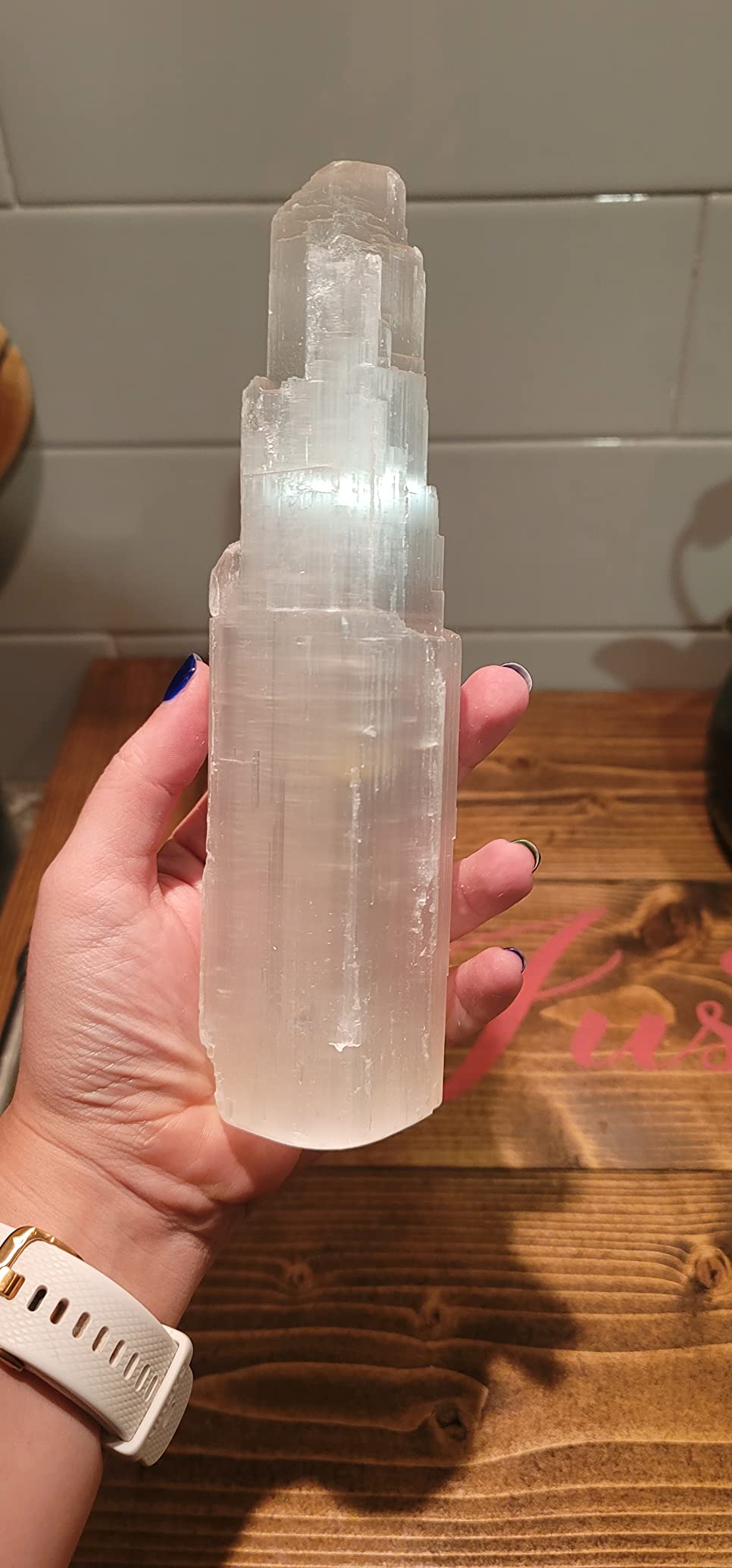 Pachamama Essentials Large Selenite Tower 8