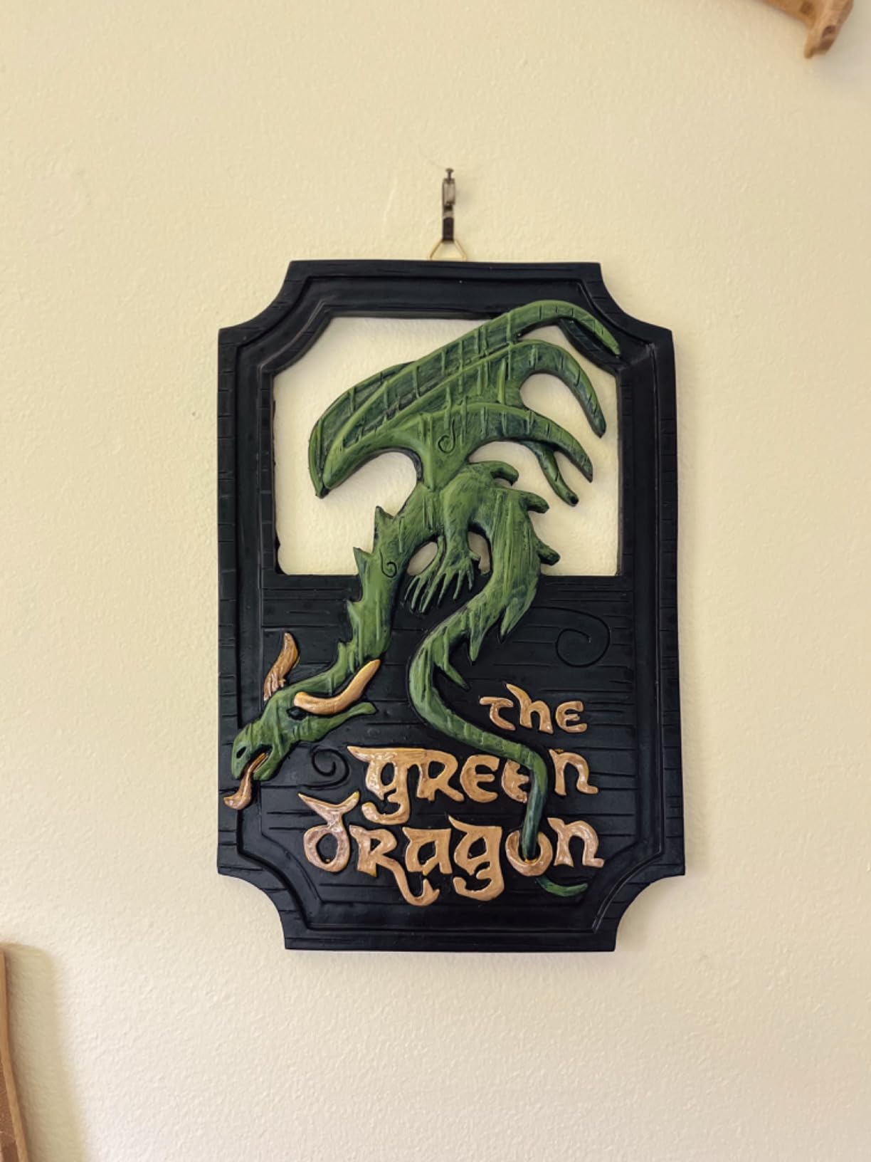 Lord of The Rings The Prancing Pony and The Green Dragon Pub Signs Set, Funny bar Signs, Pub Bar Home Decorative Wall Sign and Plaques for Front Door Hanging Sign customer photo 2