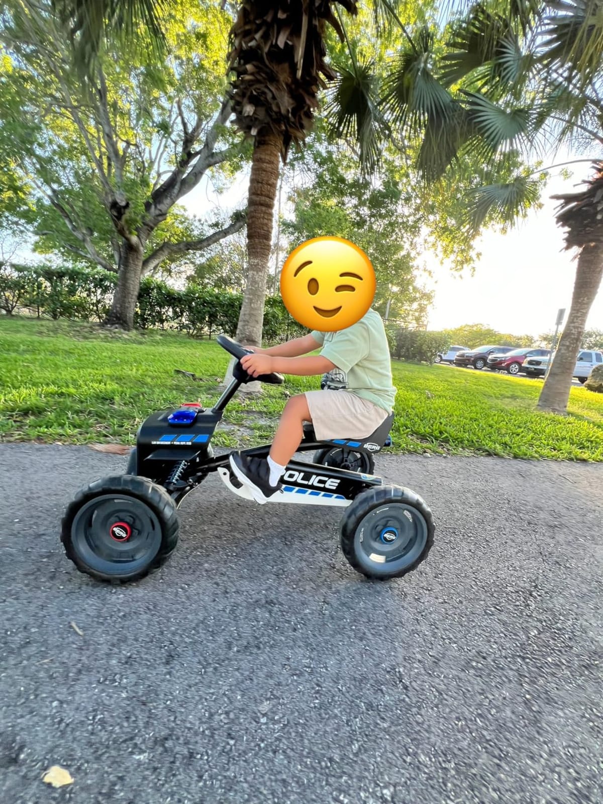 BERG Pedal Kart Buzzy Police Pedal Go Kart, Kids Ride On Toys - Pedal Cars for Kids 2-5 - Outdoor Toys Go Cart for Boys & Girls - Safe 4-Wheel Stability, EVA Tires - From 2 years customer photo 2