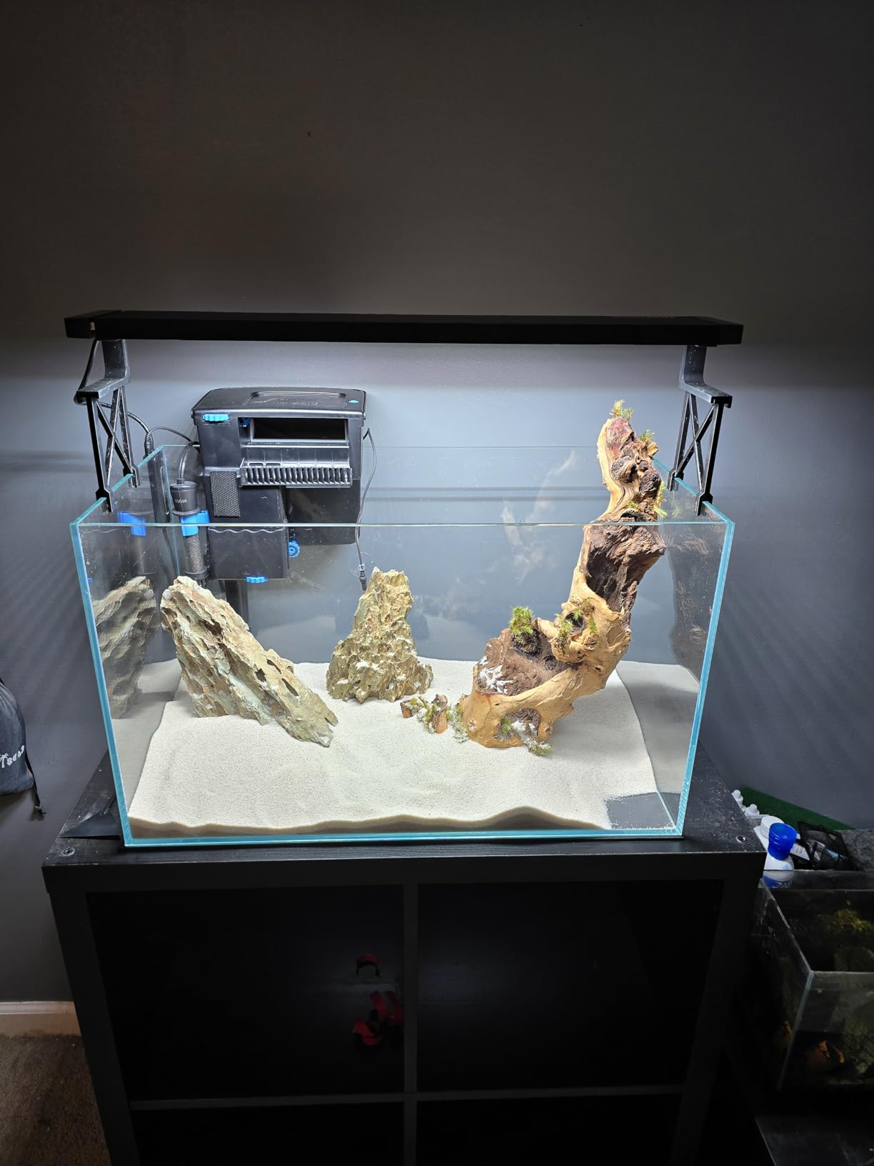 7Gal Ultra Clear Rimless Low Iron Glass Cubic Aquarium Tank (W11.81xD11.81xH11.81 inch) 5mm Thickness Include Black Leveling Mat customer photo 2