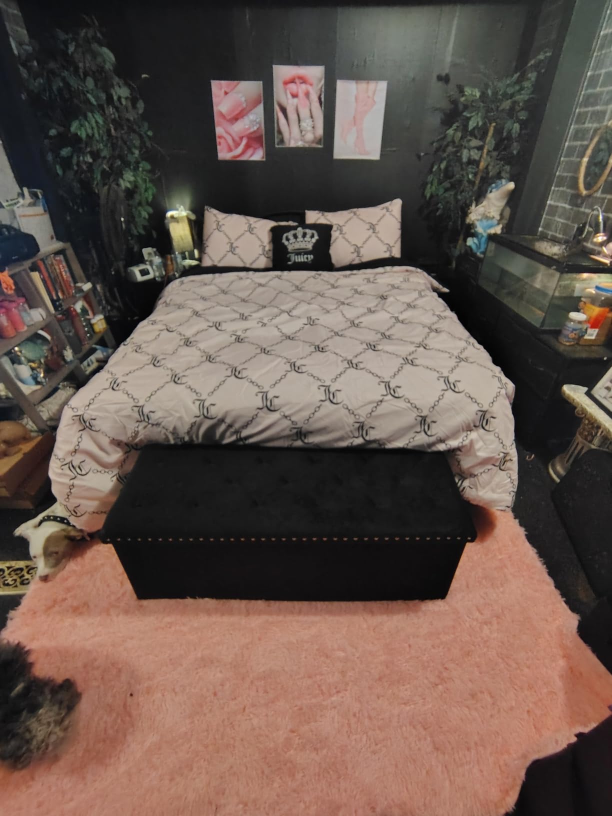 B FSOBEIIALEO Storage Ottoman Bench, 43