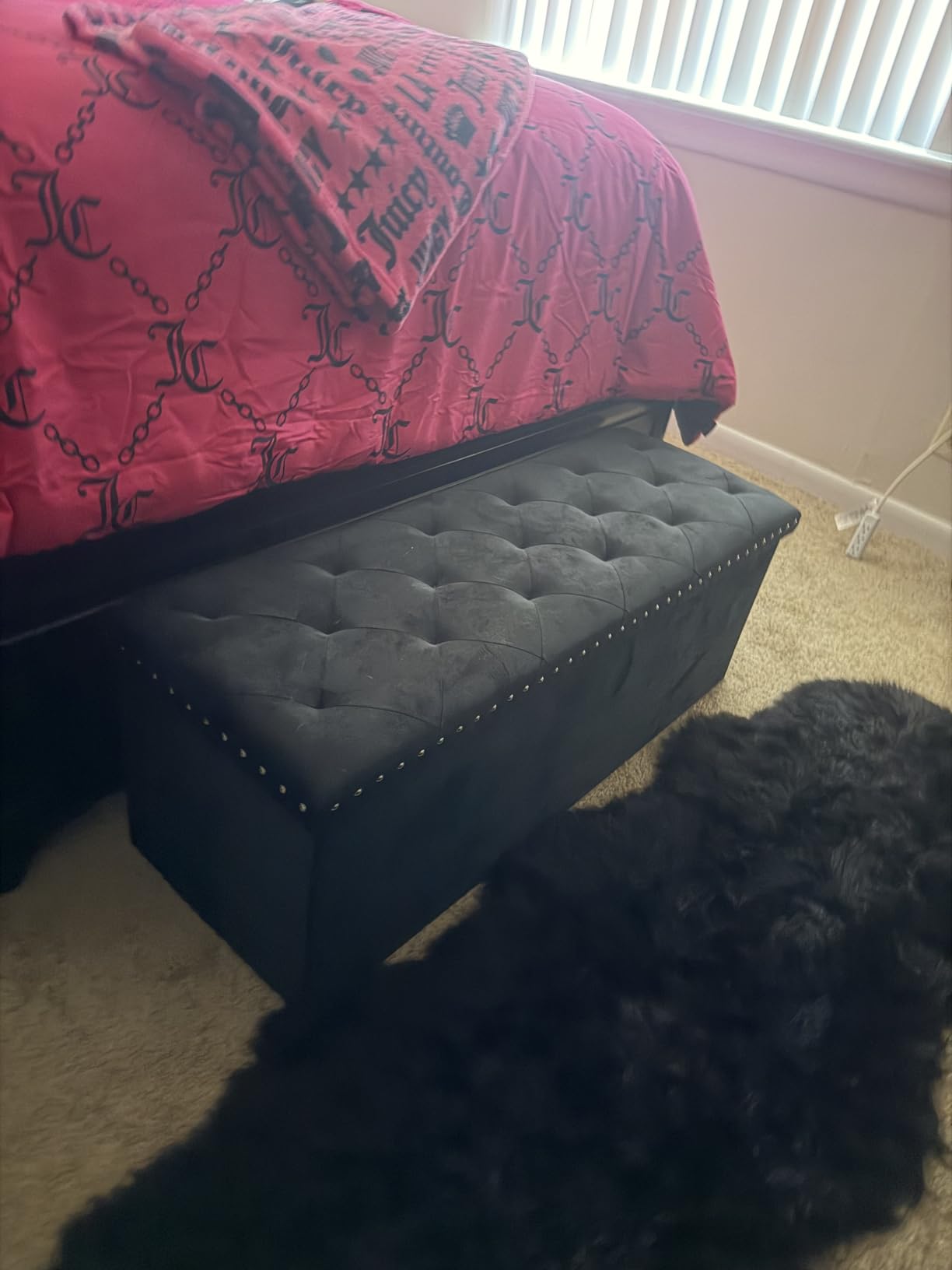 B FSOBEIIALEO Storage Ottoman Bench, 43