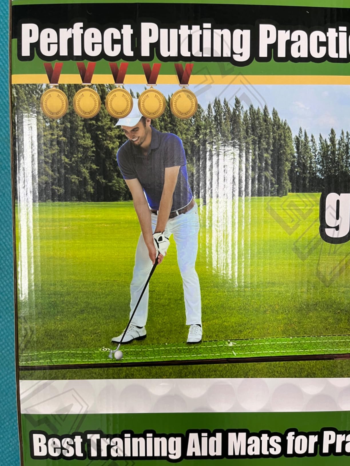 Dachenus Putting Green Indoor Mat Outdoor Golf Putting Mat with Automatic Ball Return - Ideal for Home, Office, and Outdoor Use customer photo 1