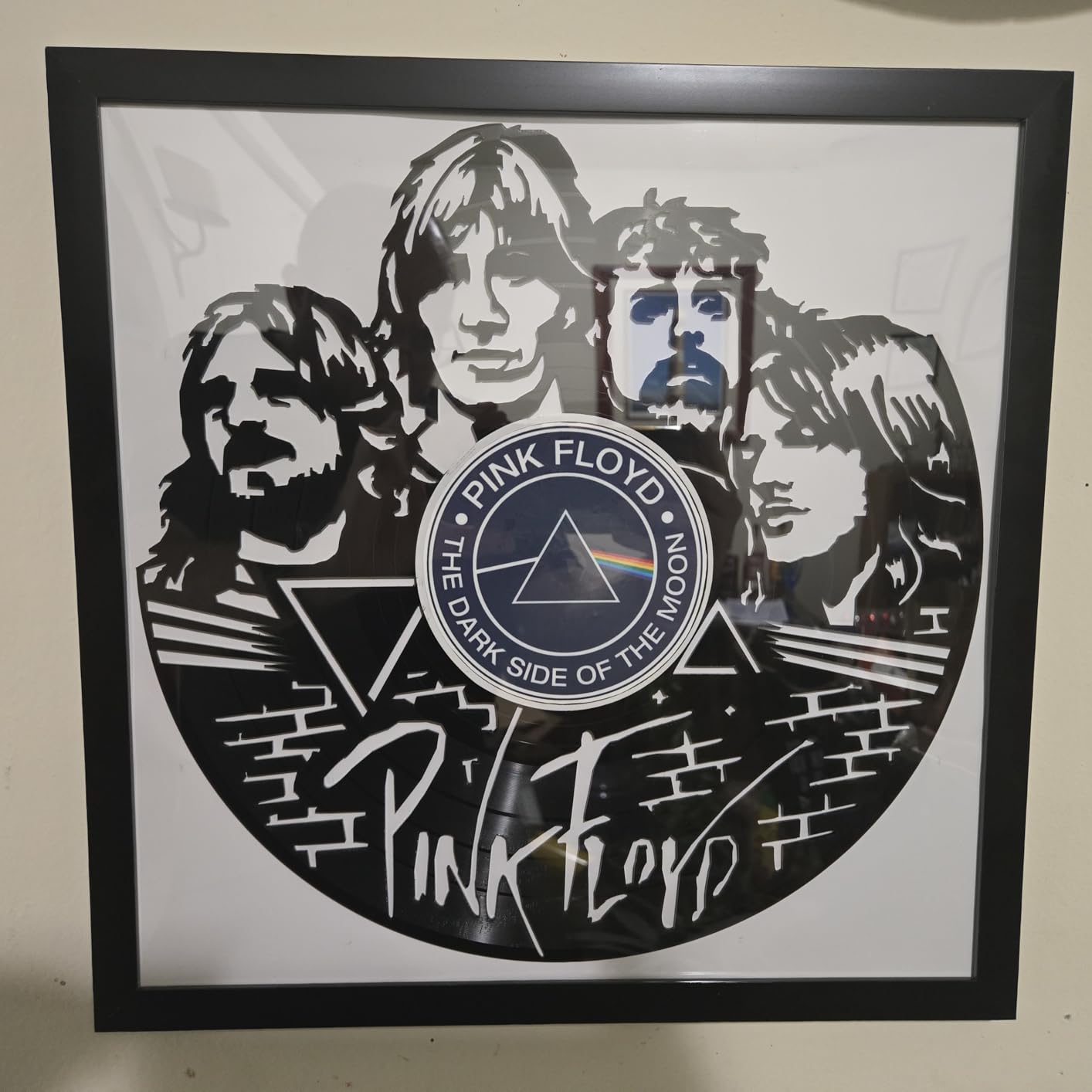 eletecpro Vinyl Record Frame, 12.5x12.5, Black, 4 Pack | Fits 12x12 LP and Album Cover, Easy Wall Mount, Acrylic Cover, Display for Home and Music Studio, Gallery Decor customer photo 1