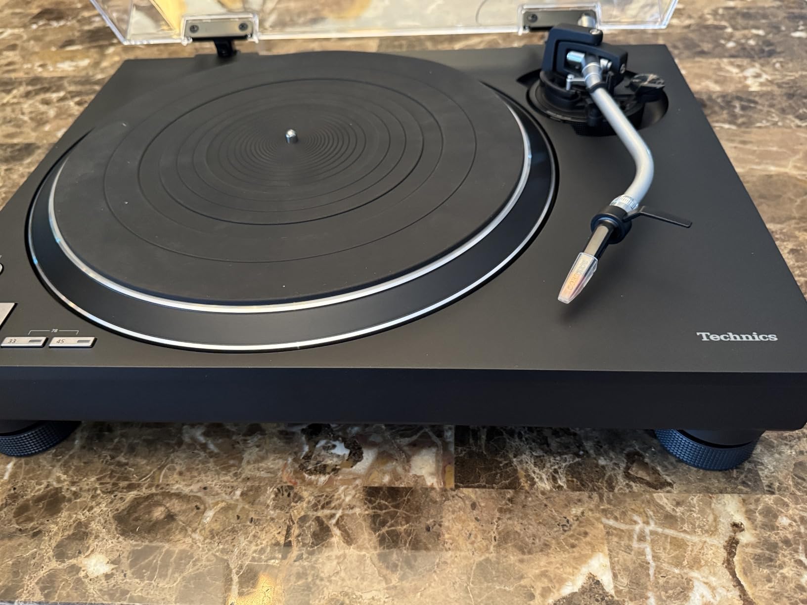 Technics SL-100C-K Premium Class HiFi Turntable with Coreless Direct Drive Motor, Audiophile-Grade Cartridge and Auto-Lift Tonearm, Dustcover Included, Black customer photo 2