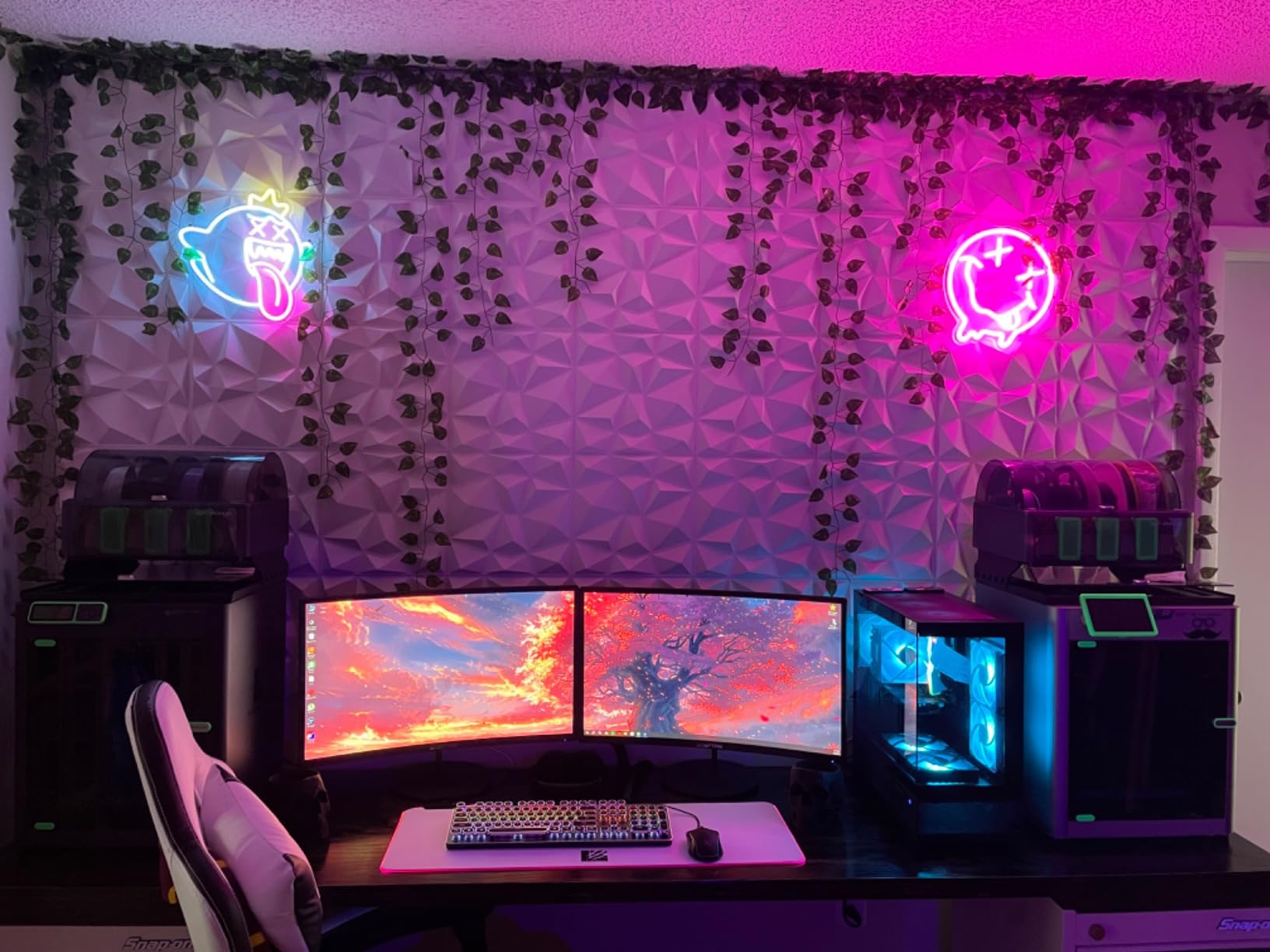 King Boo Neon Sign Ghost Led Neon Light with Dimmable Switch Gaming Neon Sign for Kids Game Room Man Cave Birthday Halloween Decor Christmas Gift customer photo 1