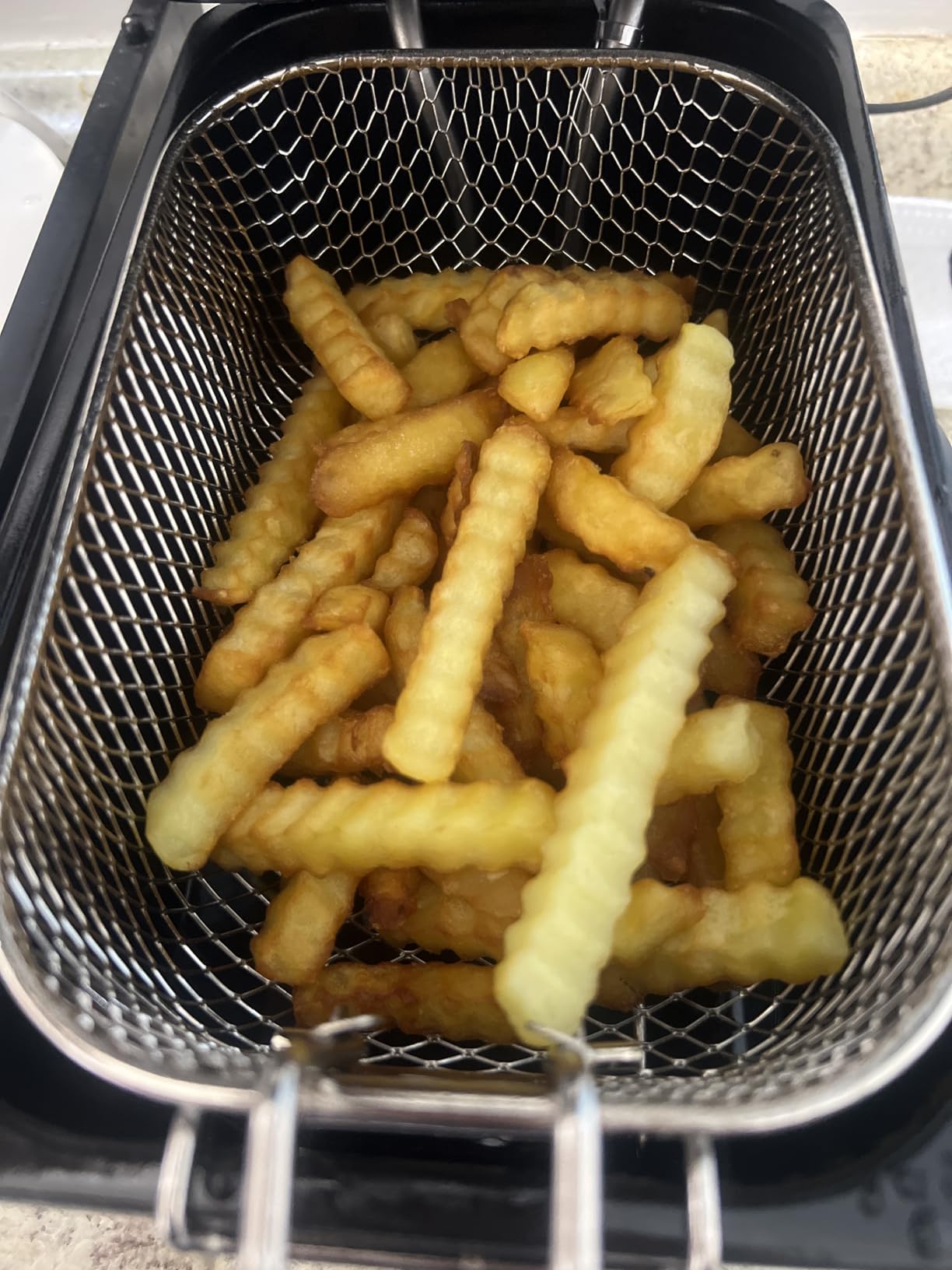 Elite Gourmet EDF2100 Electric Immersion Deep Fryer Removable Basket Adjustable Temperature, Lid with Viewing Window and Odor Free Filter, 2 Quart / 8.2 cup customer photo 2