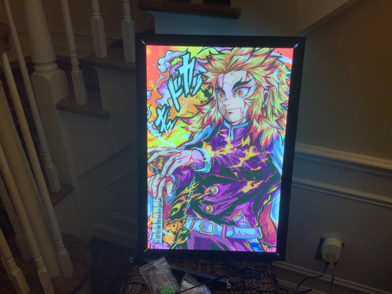 16X24 Inch Black LED Backlit Poster Frames for Movie Poster Display with Home Decor Picture Frame, Wall Arts Aluminum Lighting Photo Frames Advertising Display customer photo 2