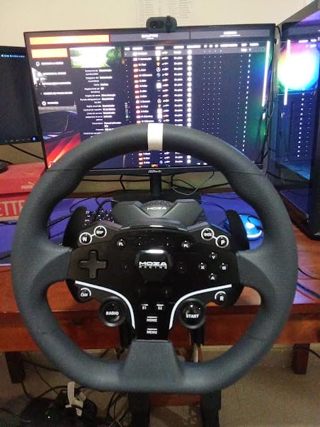 MOZA R3 Racing Wheel and Pedals Bundle for PC, 3.9Nm Direct Drive WheelBase, 11-inch ES Lite Steering Wheel, Pedals and Desk Clamp High-Performance Game Racing Simulator for PC User customer photo 1