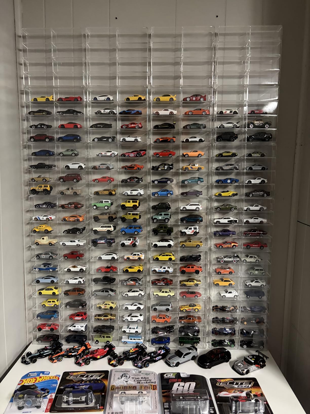 Hot 1/64 Scale Matchbox Wheels Toy Car Display Case Holds 32 Toy Cars Storage Organizer, Dustproof, Clear Matchbox Toy Car Display Box 6.5 X 7.5 X 1.6 inches 4pcs customer photo 1