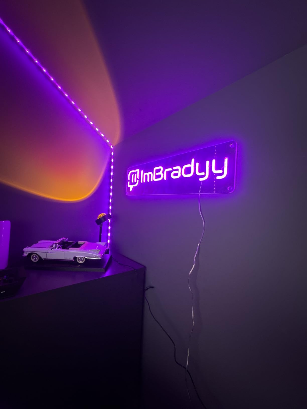 Custom Gamer Tag LED Neon Light, Personalized Live Streaming Channel ID Name, Twitch Wall Decor, YouTube Sign, Gaming Gifts for Streamers Influencers customer photo 1