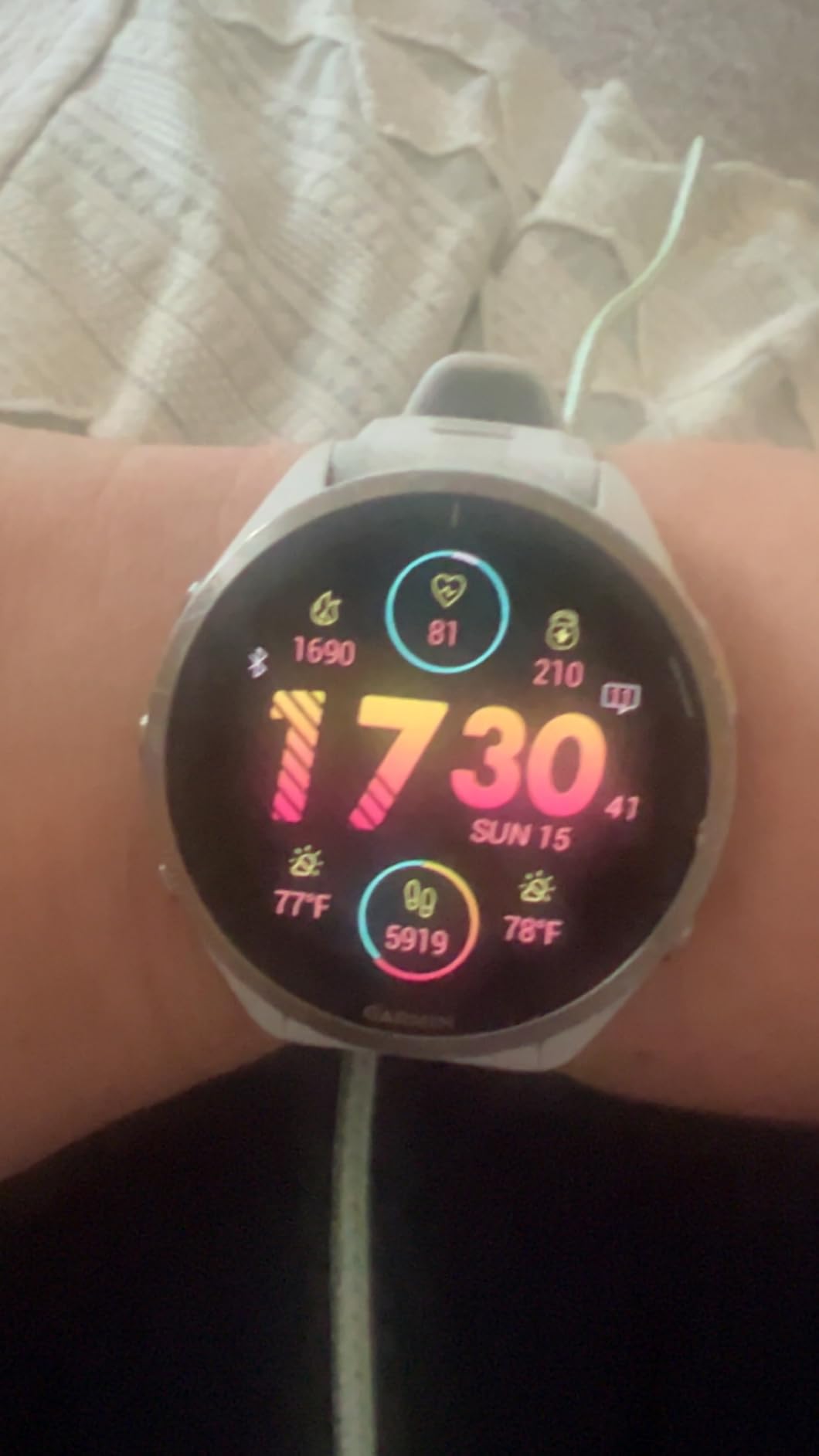 Garmin Forerunner® 965, Running Smartwatch, 47mm, Black/Powder Gray customer photo 1