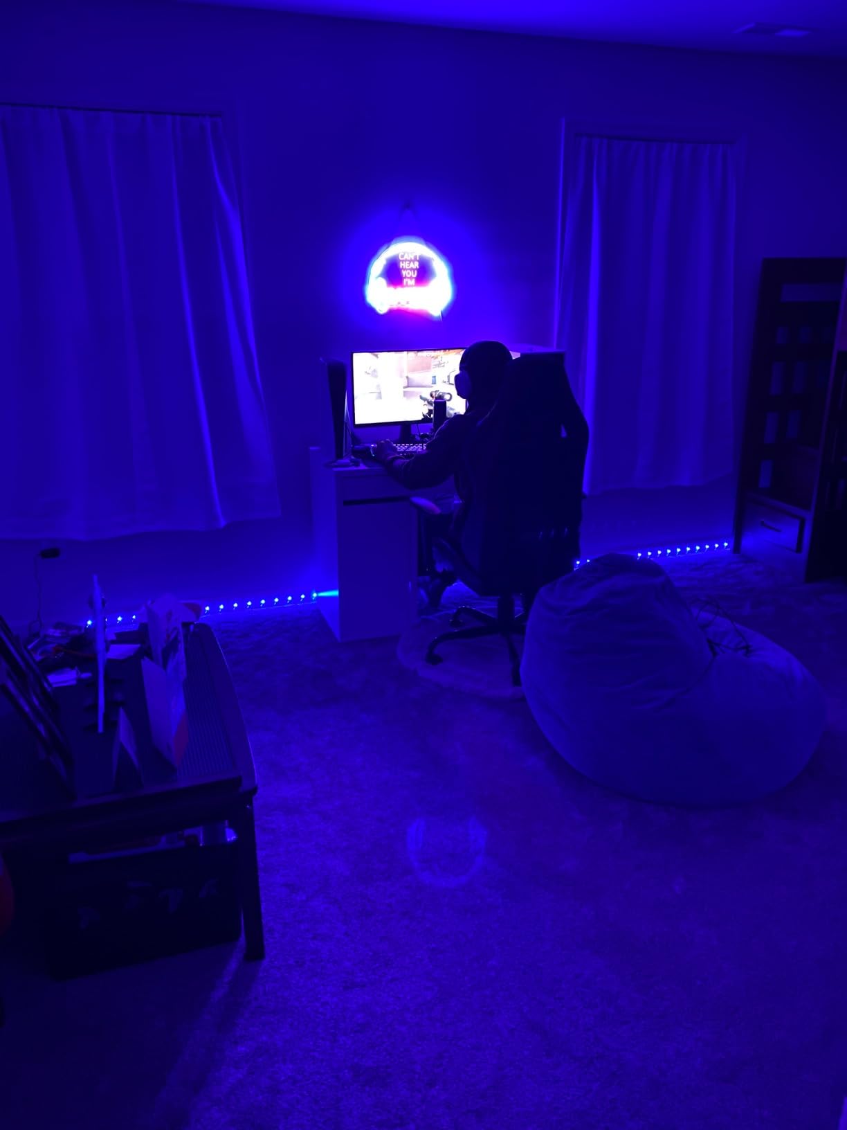 Gaming Neon Sign, Large Bright and Dimmable Colored LED Headset Gamer Neon Light and USB Powered Headphone Lightup Game Signs for Game Zone Video Room Boy Bedroom Wall Decor customer photo 1