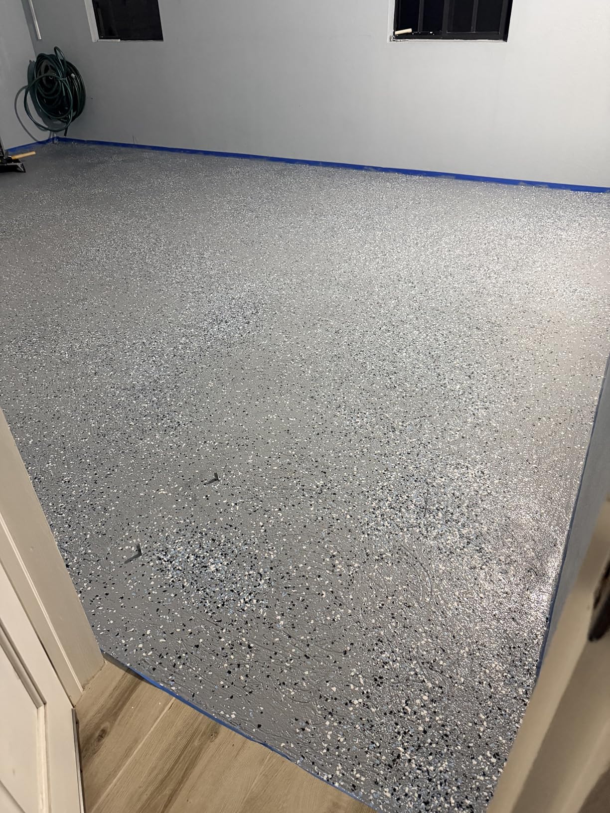 ArmorPoxy 100% Solids Epoxy with Metal Mixer and Bucket - Garage Floor Epoxy for Contractors, Workshops, Auto Shops & Garages, 3 Gallons - Clear - Covers up to 600 SQ FT customer photo 1