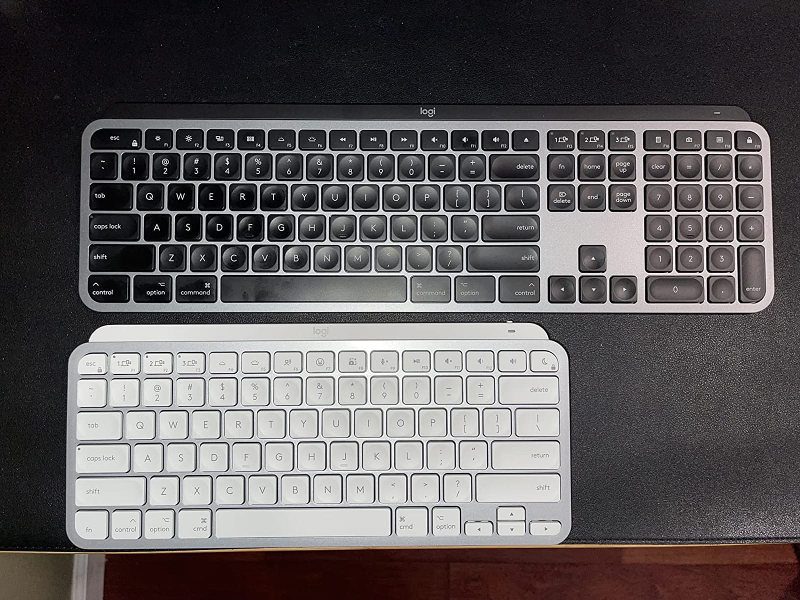Logitech MX Keys S Mac Wireless Keyboard Fluid Precise - Space Grey | Backlit auto-illumination, Smart Actions shortcuts, 3-device Bluetooth pairing, USB-C rechargeable, 10-day battery life customer photo 2