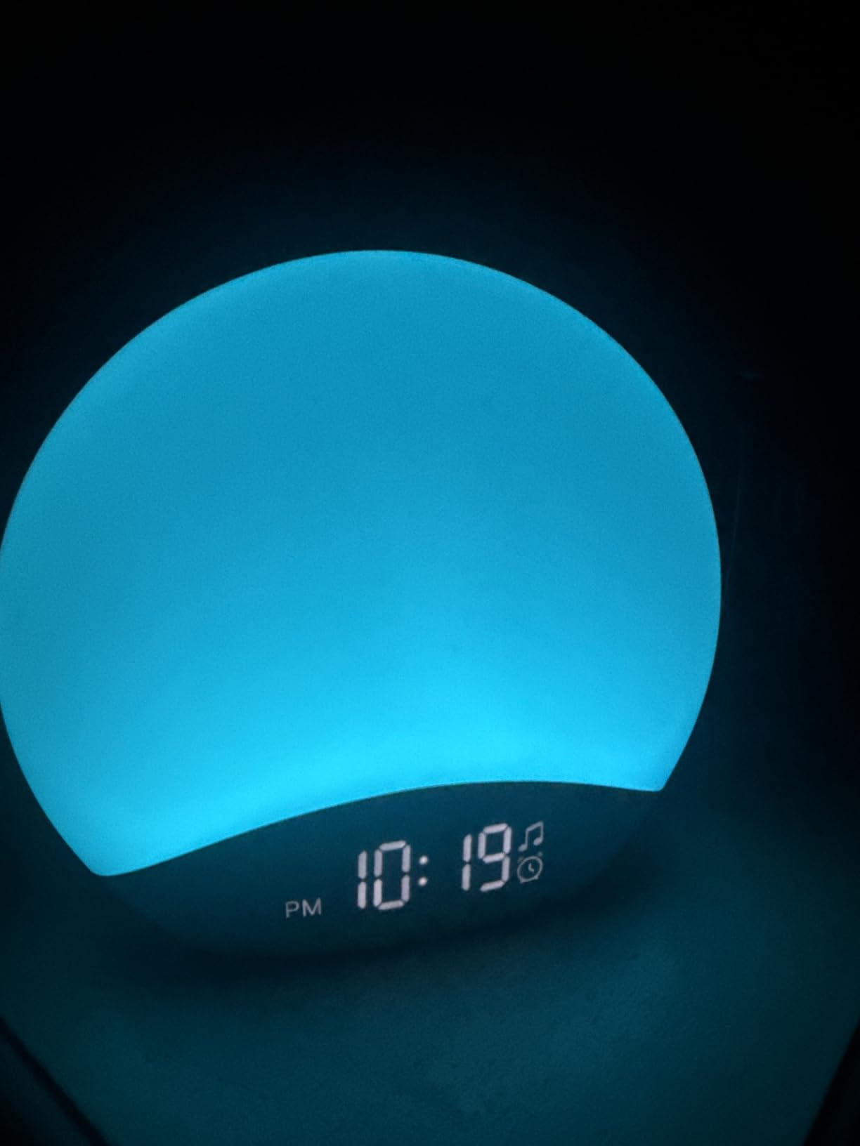 REACHER Wood Grain Sunrise Alarm Clock and Sound Machine Nightlight | Digital Dimmable Clock for Bedroom, 26 Sleep Sounds customer photo 2