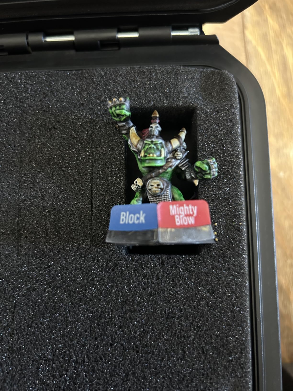 Miniature Storage Figure Hard Shell Case, 48 Slots DND Minis Carrying Case | Figurine Hard Case Compatible with D&D DND Minis and More, with 2 Customizable Foam Layer, Water-resistant customer photo 1