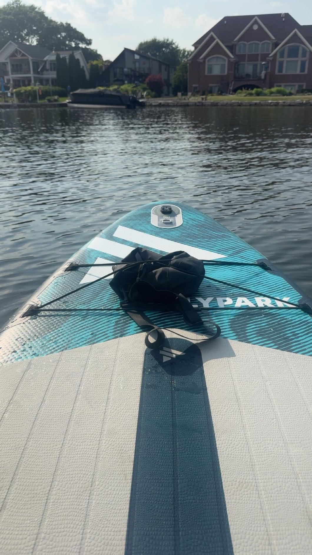 Flypark 10'8/11'x35'' Fishing&Family Stable Inflatable Paddle Boards, Extra Wide SUP Paddleboard Inflatable, 430lb/3 People, Stand Up Paddle Board for Adults, Camera Mount, Shoulder Strap, Rod Holder customer photo 1