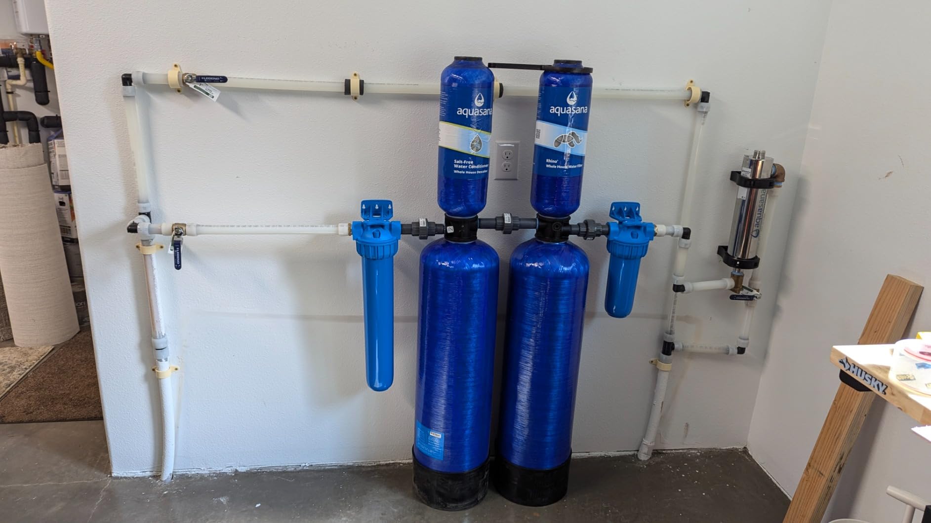 Aquasana Whole House Well Water Filter | 500K-Gallon | UV | Carbon & KDF | Salt-Free Scale Control | Tackles up to 99.99% Chlorine, Bacteria, Viruses, Cysts & Scale | Rhino WH-WELL-CT-UV | 5-Year Filter | 14.7 GPM | Reduces Chlorine, Bacteria, Viruses & Scale | Salt-Free Conditioner | 5-Year Warranty customer photo 2