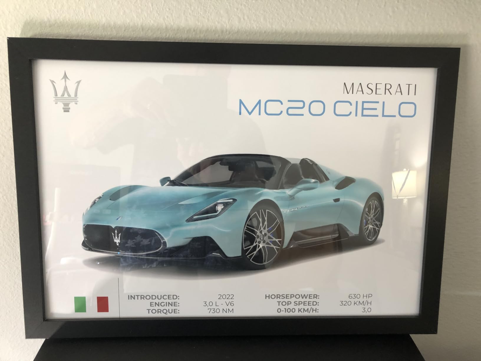 Americanflat 27x40 Poster Frame, Engineered Wood Black with Polished Plexiglass customer photo 1