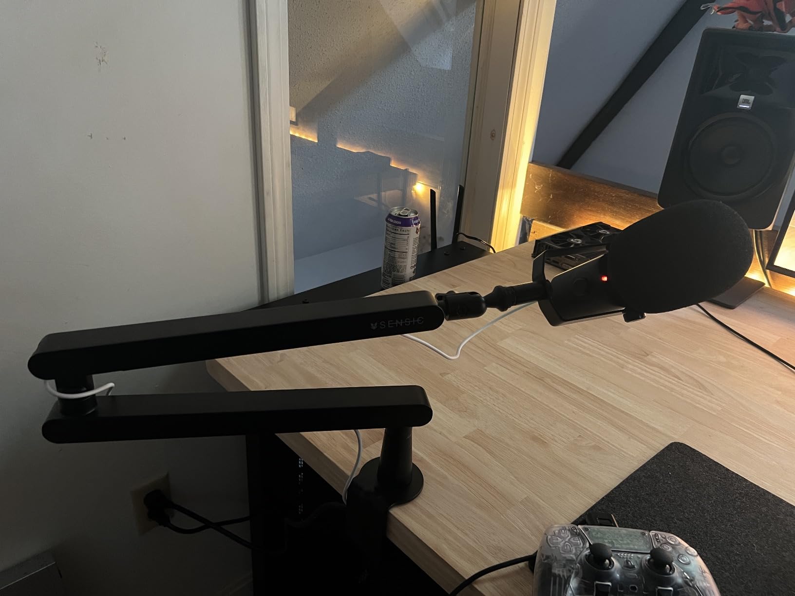 Sensic SA-30 LP Low Profile Microphone Boom Arm, 360 Rotatable Mic Stand, Low Profile Microphone arm for streaming with Cable Management, Professional Mic Arm, Mic Boom Arm Black customer photo 2