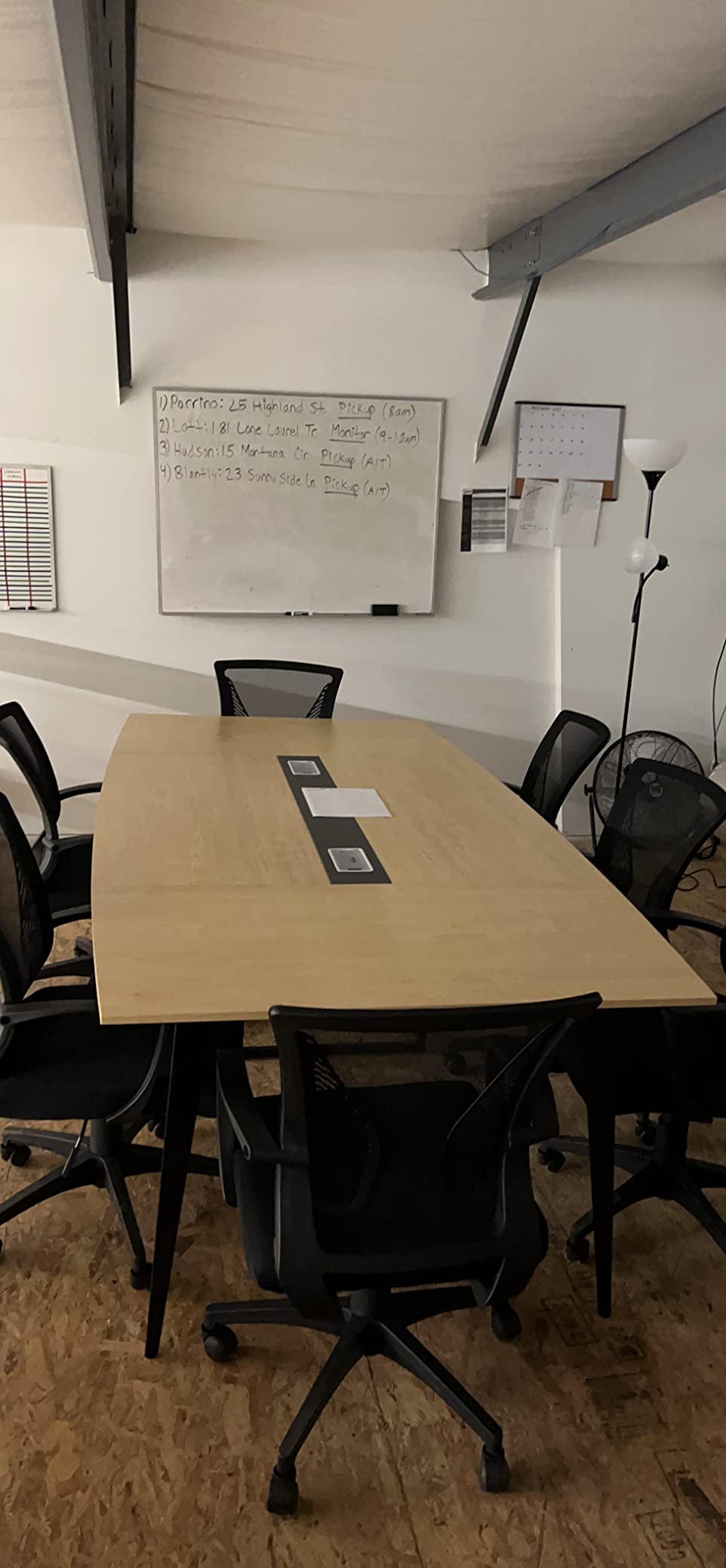 Tribesigns 6FT Conference Table, 70.86L x 35.43W x 29.52H Inches Boat Shaped Meeting Table, Industrial Grey Seminar Table for Office Meeting Conference Room customer photo 2