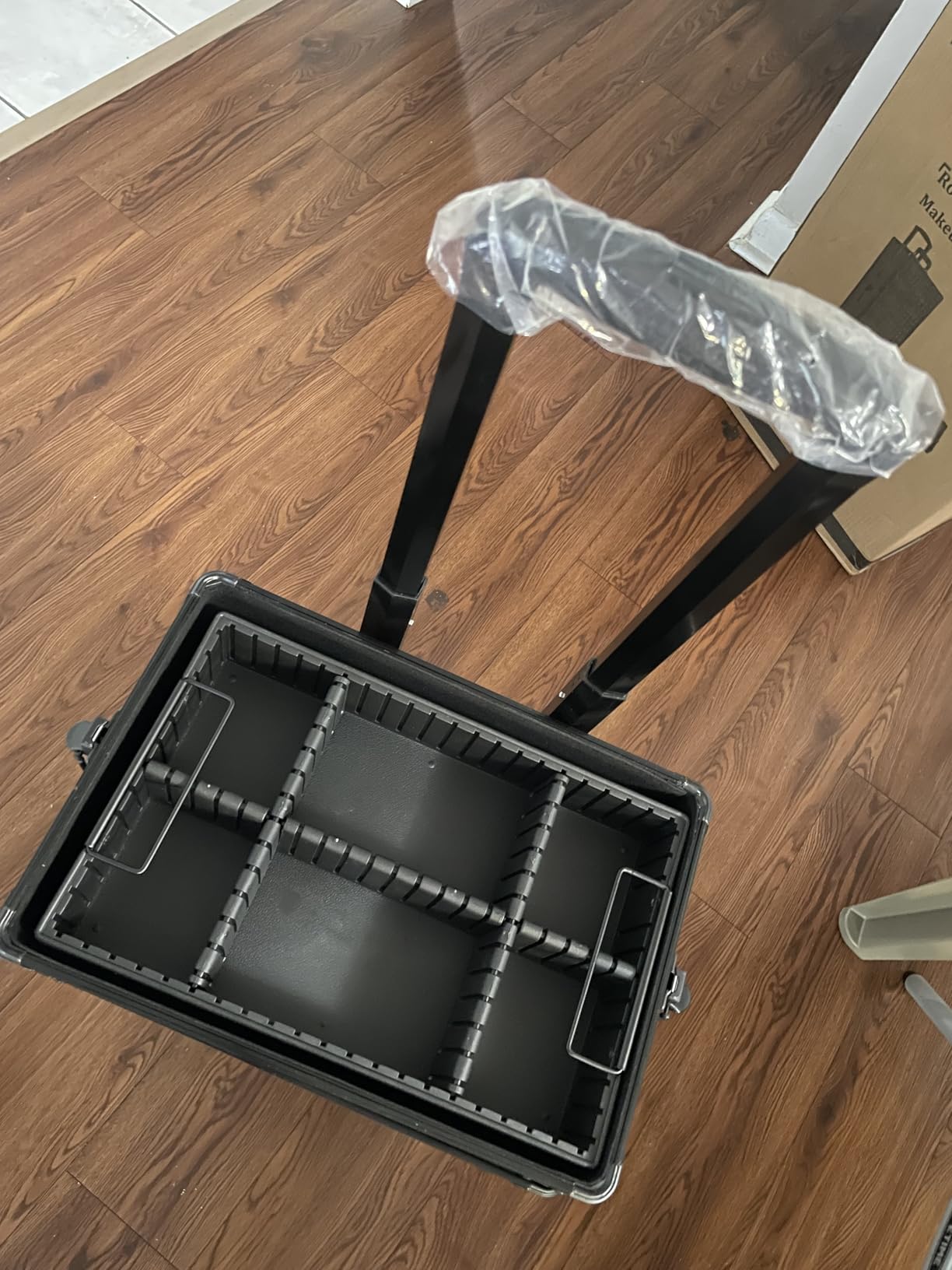 AROUS 5 in 1 Rolling Makeup Train Case with Lid Cosmetology Case on Wheels | Large Cosmetic Trolley Organizer with Keys Salon Barber Case Traveling Cart Trunk for Artist Hairstylists Nail Tech, Black customer photo 1
