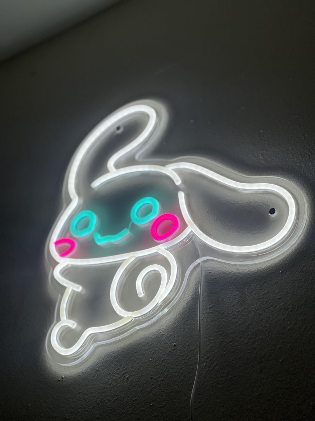 CinnamoRoll Neon Sign Anime Neon Sign for Wall Decor Japanese Neon Light for Bedroom Wall Decor Game Room Decor Livingroom Decor for Kids, Personalized Gifts for Girls customer photo 1