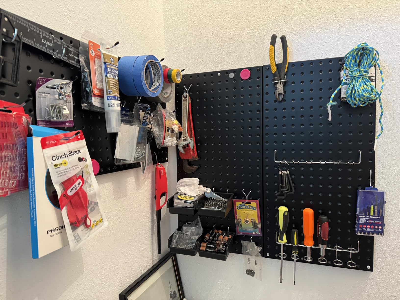 Ultrawall 4 Pcs Metal Pegboard Wall Panels, Peg Boards for Garage Tool Storage customer photo 1