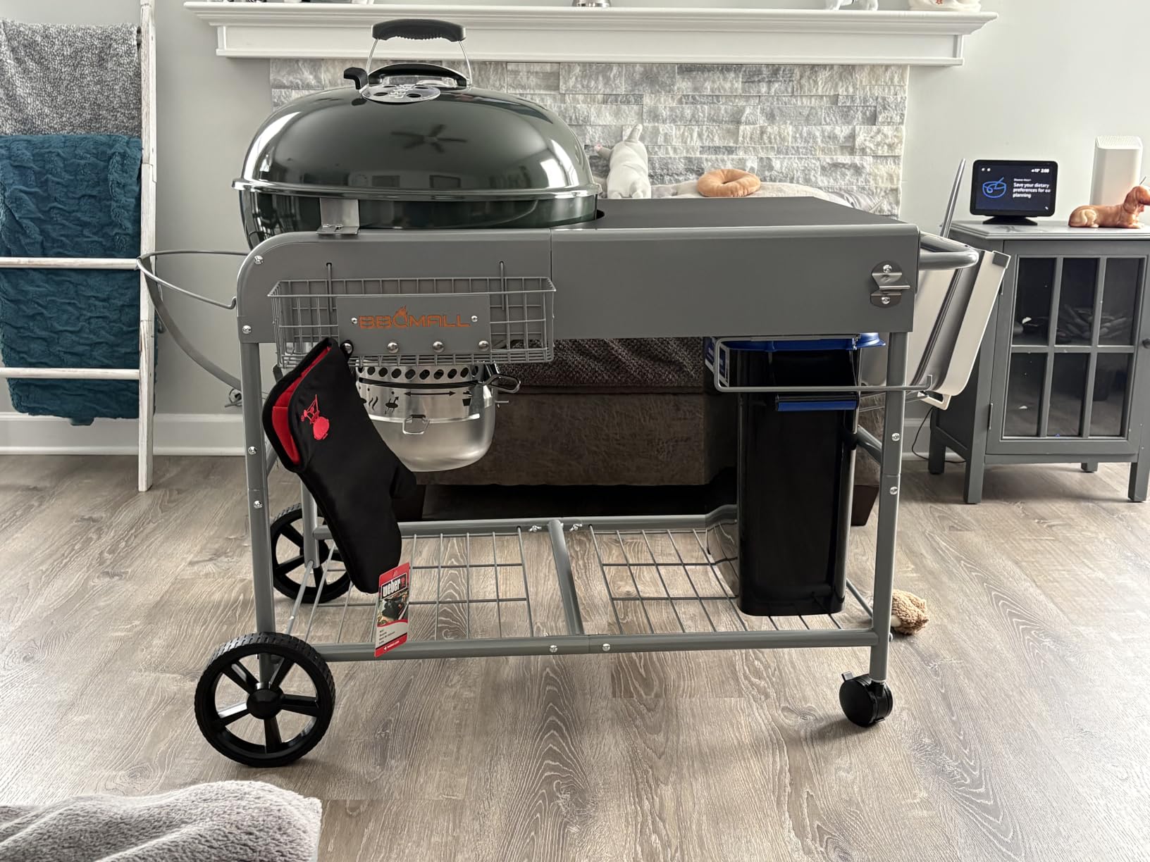 Pizza Oven Table for Ninja Woodfire, Blackstone Griddle, Ooni | 51'' Outdoor Pizza Oven Stand with Seasoning Tray for Outdoor Cooking, BBQ Prep Station, Easy Assembly 30048 customer photo 1