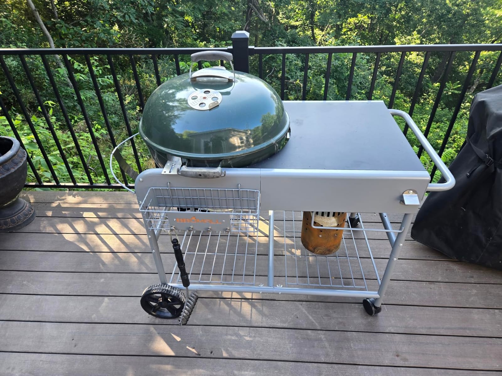Pizza Oven Table for Ninja Woodfire, Blackstone Griddle, Ooni | 51'' Outdoor Pizza Oven Stand with Seasoning Tray for Outdoor Cooking, BBQ Prep Station, Easy Assembly 30048 customer photo 2