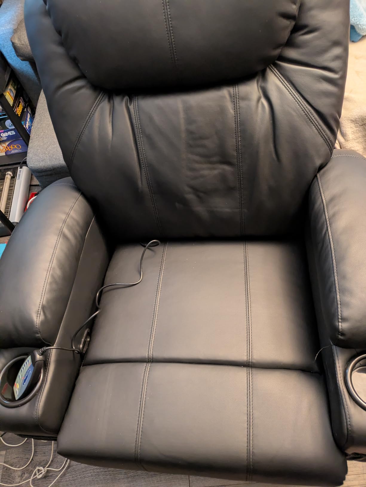 Korser Recliner Chair, Rocking Chair with Massage and Heat, 360 Degree Swivel Recliner Chairs for Adults, Rocker Manual Recliner with Remote Control and Cup Holder for Living Room, Bedroom, Nursery customer photo 1