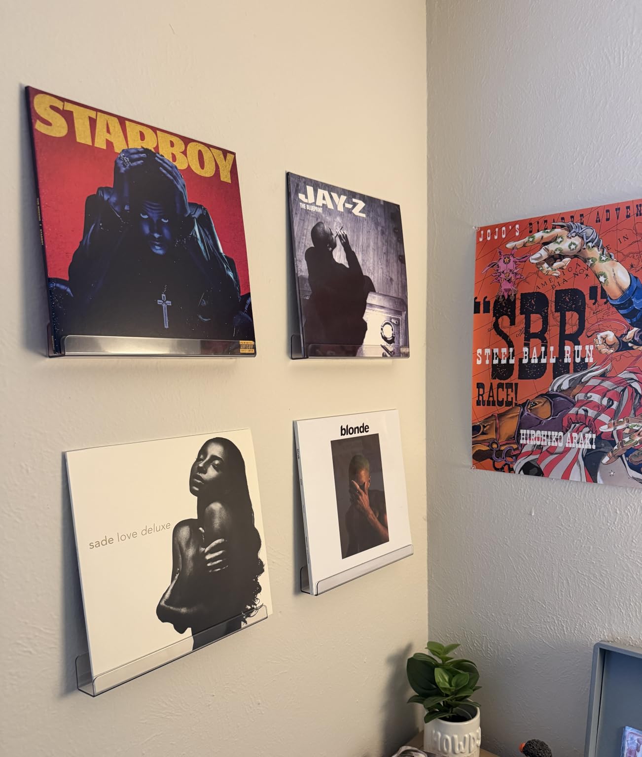 upsimples 8 Pack Vinyl Record Wall Mount Shelves, 12