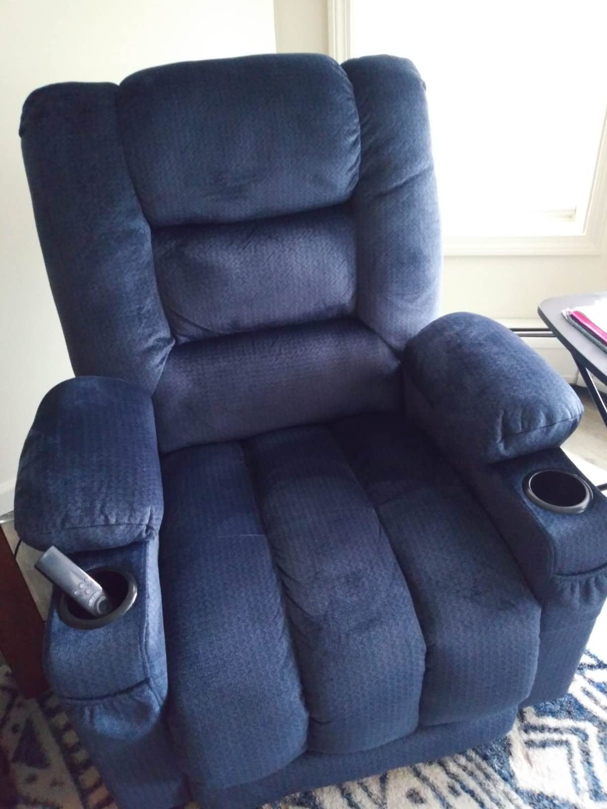 MCombo Recliner Chair for Adults, Zero Gravity Recliner with Massage and Heat, USB & Type C Ports, Cup Holders for Living Room PR670 (Medium, Grey) customer photo 2