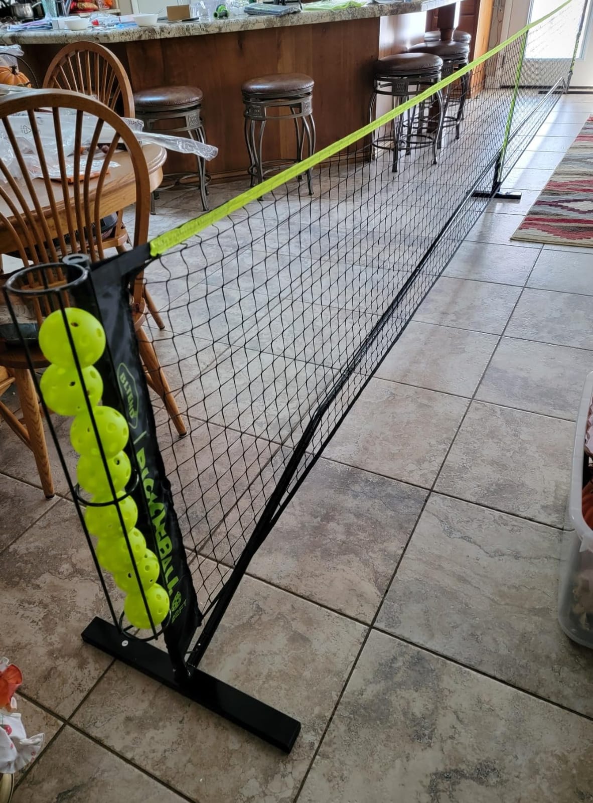 Bltend Portable Pickleball Net Set, 22FT Regulation Size Pickle Ball Net with Ball Collector, Court Marker and Tape Measure, Pickle Ball Net Set System for Indoor Outdoor Driveway Garages Backyard customer photo 1
