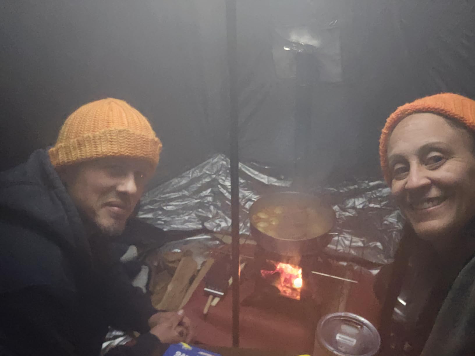 Hot Tent Stove, AVOFOREST Wood Burning Stove, Small Wood Stove with 7 Stainless Chimney Pipes for Outdoor Heating & Cooking, Ice Fishing, Hunting customer photo 1