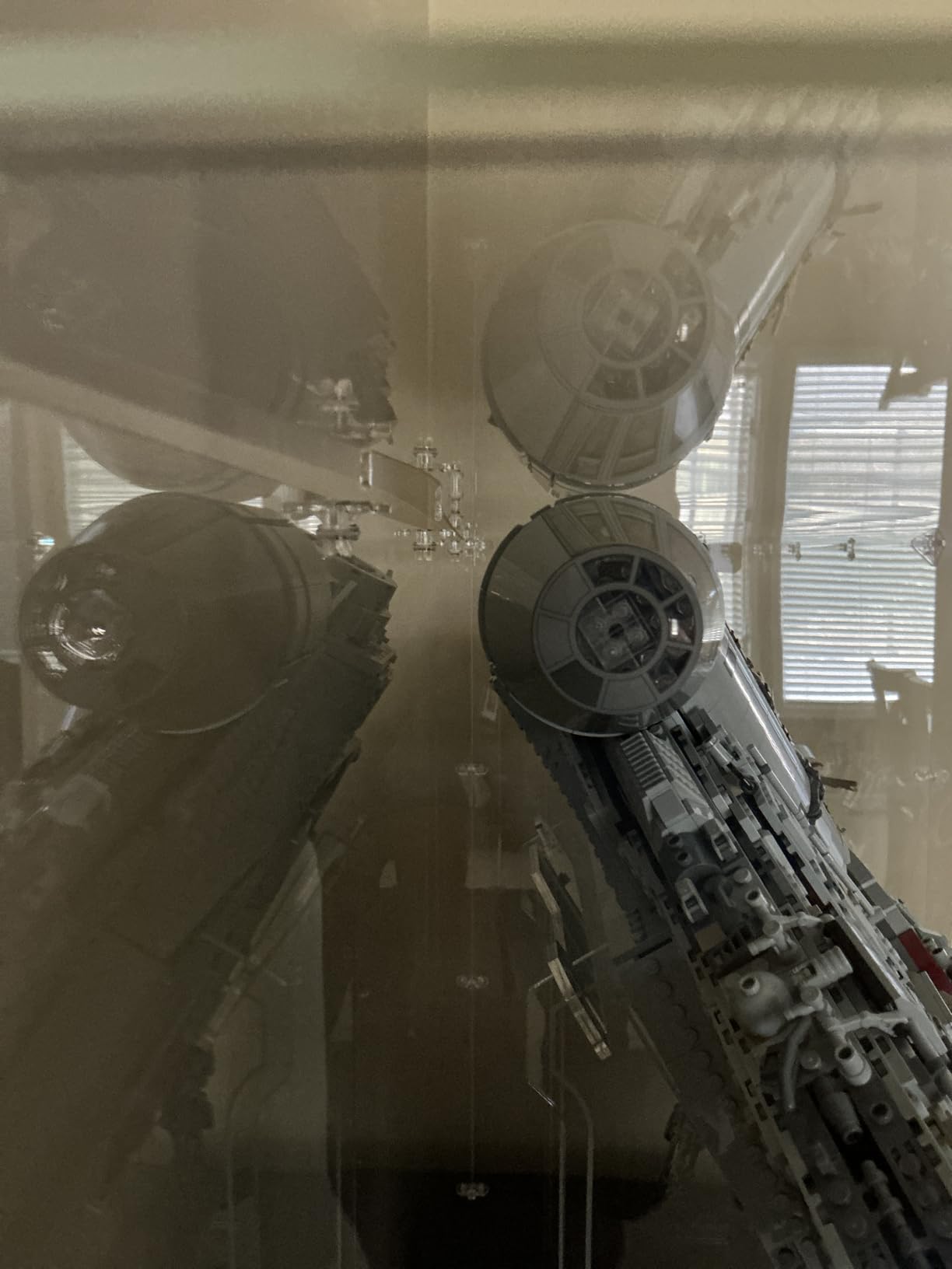 Display Case for Lego 75192 Millennium Falcon, 34.64x15.35x22.83 (88x39x58cm), Protect Your Collectibles from Dust with a Clear Showcase customer photo 2