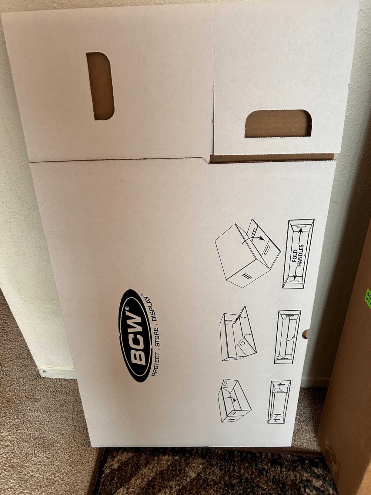 BCW Long Comic Storage Boxes, Holds 250-300 Comics Each, White, 10 Pack | Each reinforced corrugated box holds 250-300 Current or Silver Age comics and fits dividers for stacking and storage. customer photo 1