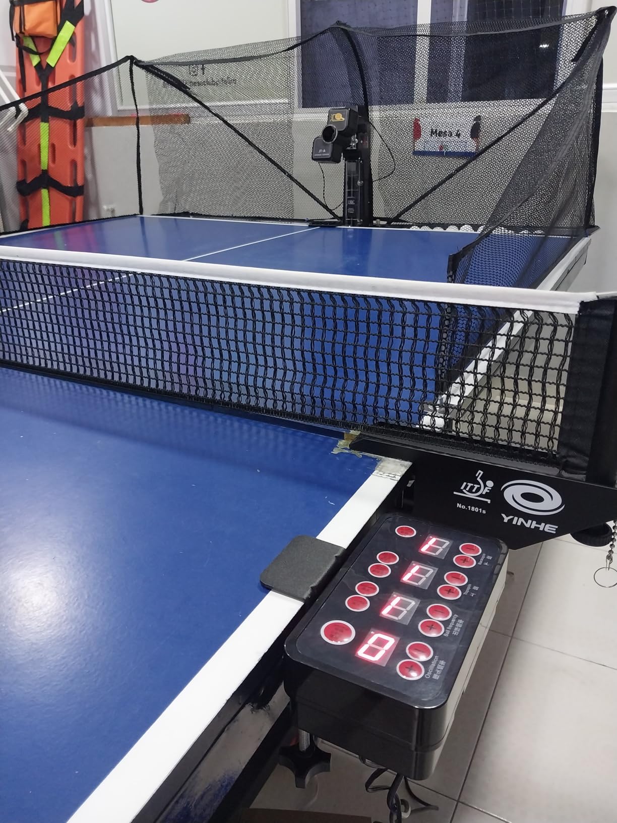 WAYMARK Ping Pong Machine with Net Table Tennis Robot JT-A with Intercepted Net for Training Suitable Ping Pong Table Come with 100 Balls customer photo 2