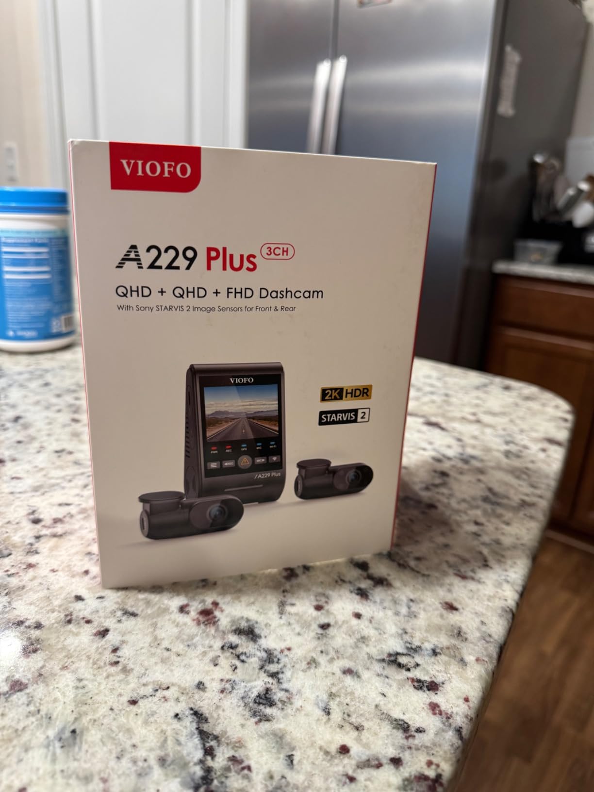VIOFO A229 Plus 3 Channel Dash Cam, Dual STARVIS 2 Sensors, 3-Channel HDR, 1440P+1440P+1080P Front Inside and Rear Car Camera, 5GHz Wi-Fi, Voice Control, Ultra-Precise GPS, 24 Hours Parking Mode customer photo 1