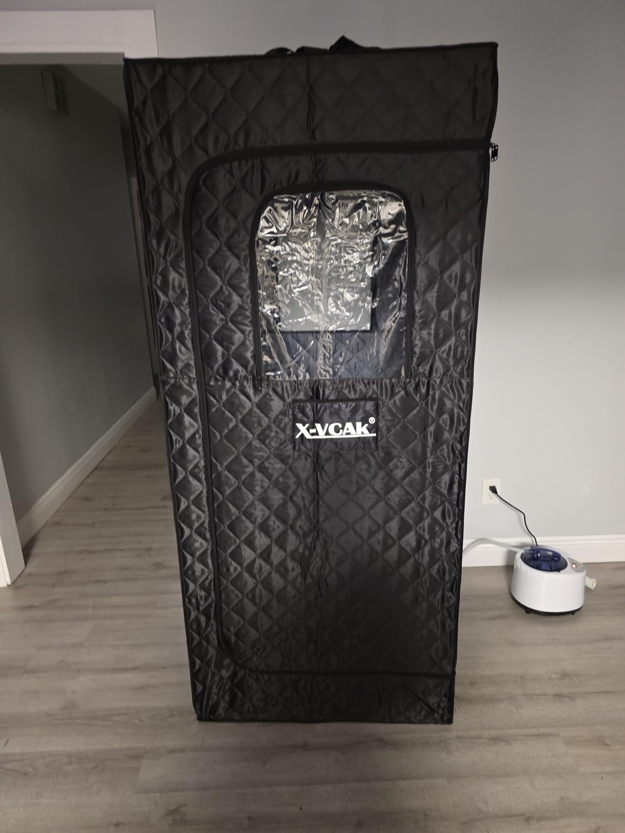 Upgraded Portable Sauna for Home, Relaxation, Steam Sauna for Home with Steamer, Remote Control, Folding Chair, 9 Levels customer photo 2