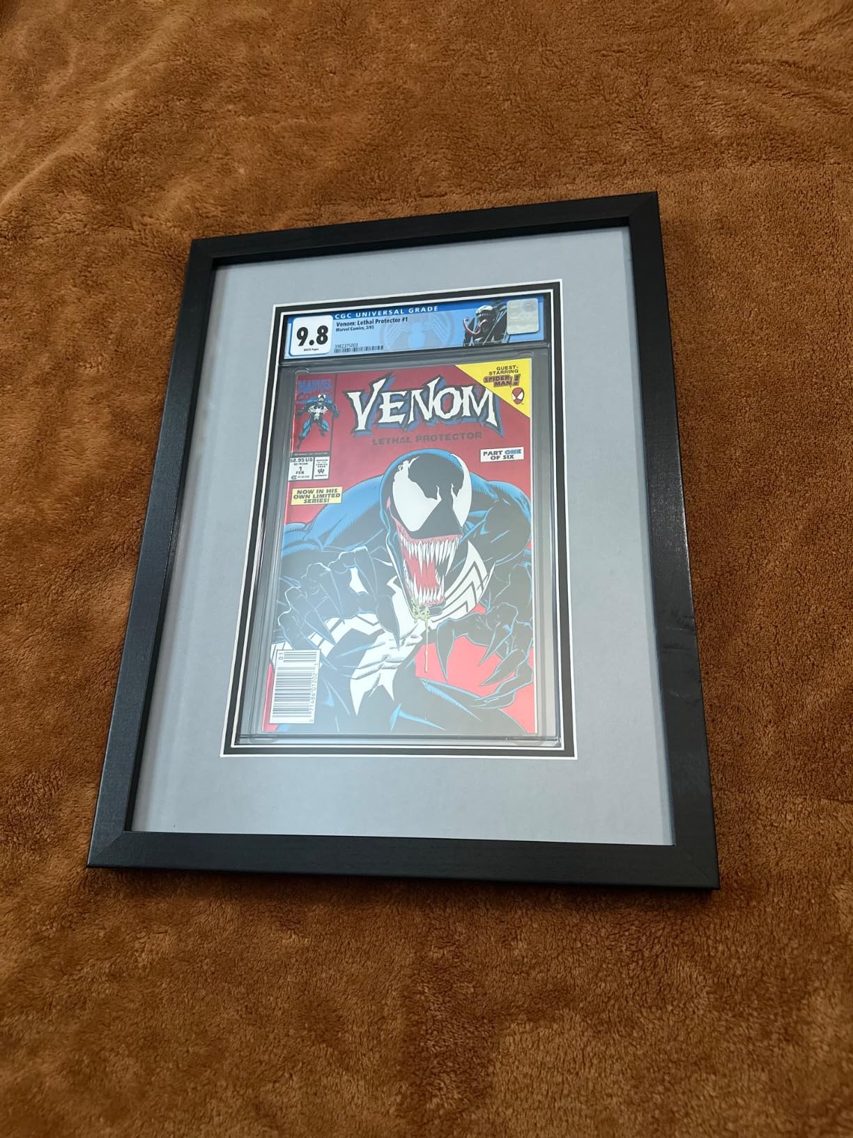 Double Graded Comic Book Frame | Black Moulding | UV Protected | Real Glass | Customized for a 2 Graded Comic Books (Double) customer photo 2