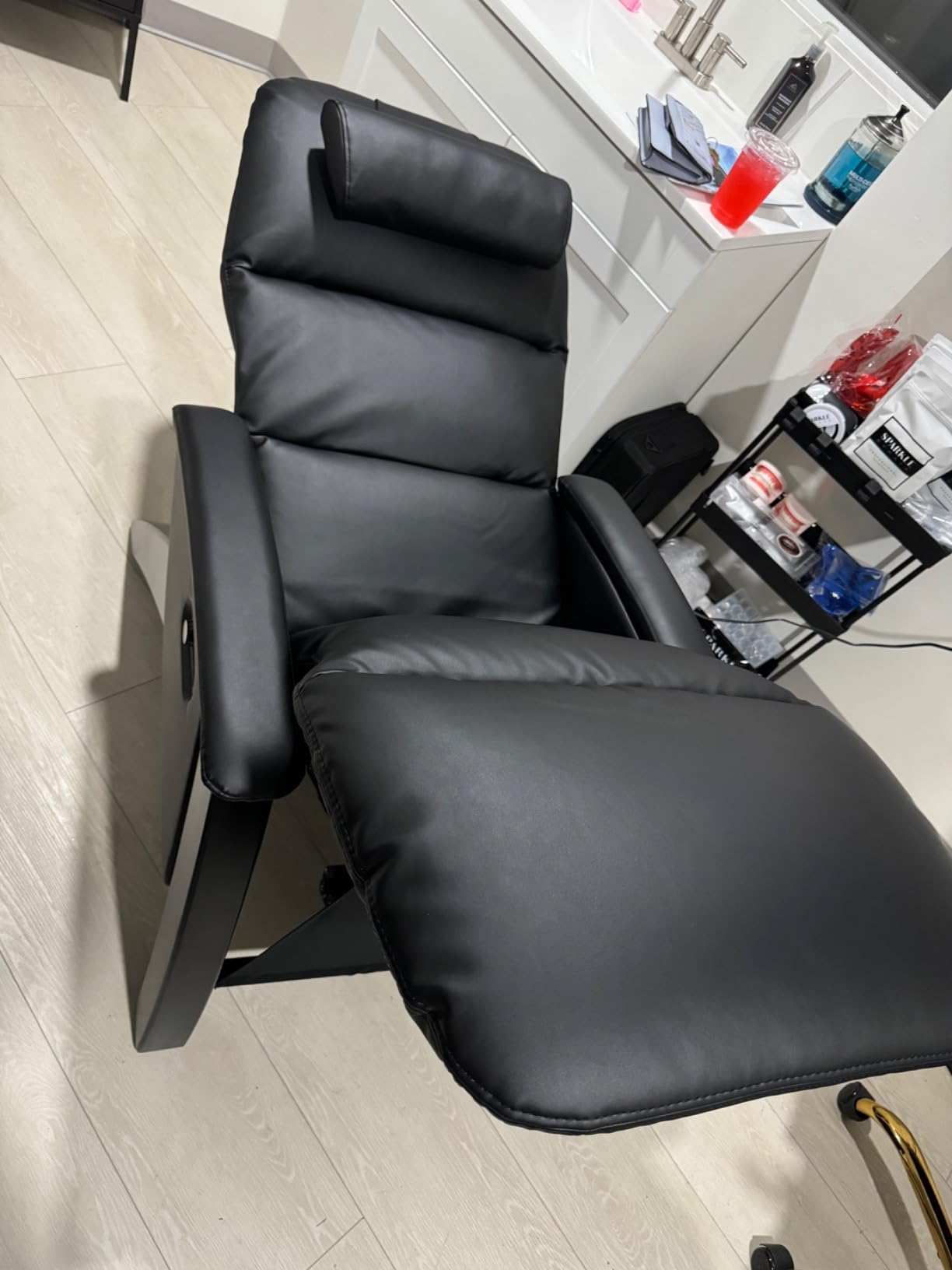 Svago Lite 2 SV210 Dual Power Infinite Position Zero Anti Gravity Recliner Chair with Heat and Massage - Brown customer photo 1