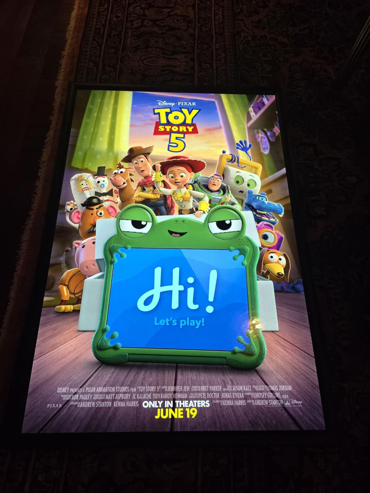 LED Backlit Movie Poster Frame 27x40 Cinema Light Box with Remote Dimmer customer photo 1