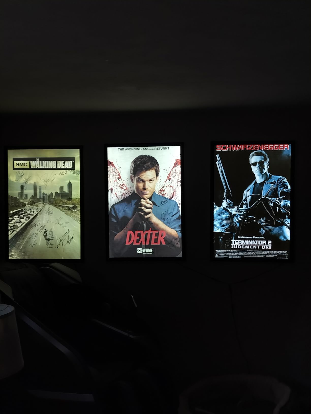 LED Backlit Movie Poster Frame 27x40 Cinema Light Box with Remote Dimmer customer photo 2